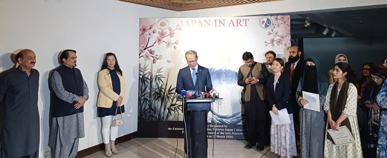 Japan in Art exhibition inaugurated at the National Art Gallery, Islamabad, March 25, 2026.